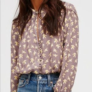 Free People Loveliest Printed Buttondown